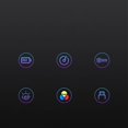 thumbnail image 4 of Xingzhi Voice Control RGB Light Color Change for Show Club Car Gaming DJ Studio Black, 4 of 9