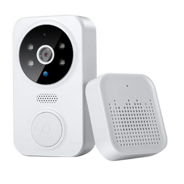 Timbre de Puerta Inteligente Tuya con CáMara WIFI, Timbre InaláMbrico con AlimentacióN por BateríA de CC y CA, Timbre de Puerta con CáMara Smart Life, A
