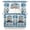 White, variant on Ocean Set Sail Kitchen Curtains Swag Valance for Windows/Bathroom/Cafe, Nautical Blue Sailboat Waves Coral Starfish Rod Pocket Drape Panel Swag Curtains Valance for Bedroom/Living Room 56"x36"