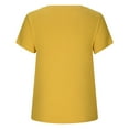 thumbnail image 4 of AherBiu Going out Tops for Women Ribbed V Neck Short Sleeve Slim Stretchy Comfy Shirts Blouse, 4 of 6