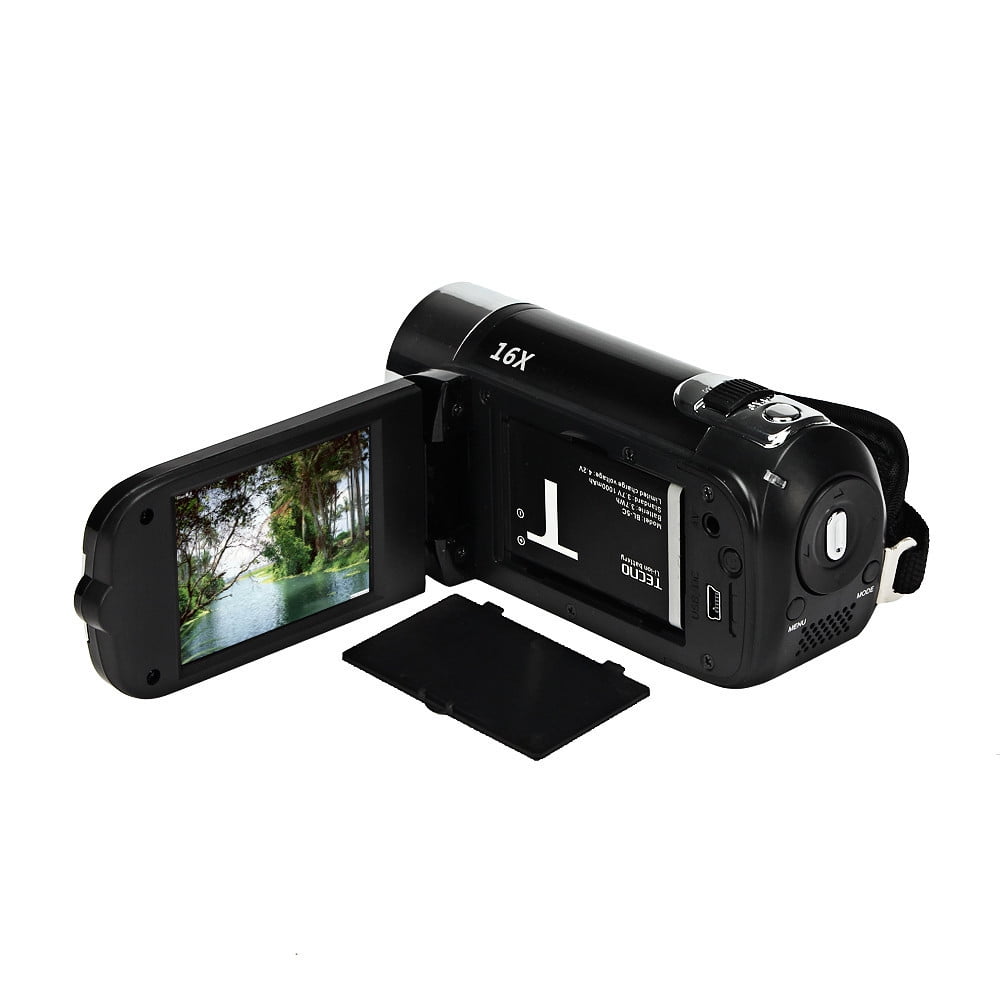 SCNOR 1080P HD Digital Camera with 16x Zoom,270° Rotation, and LED Fill Light-Perfect for Vlogging,Black