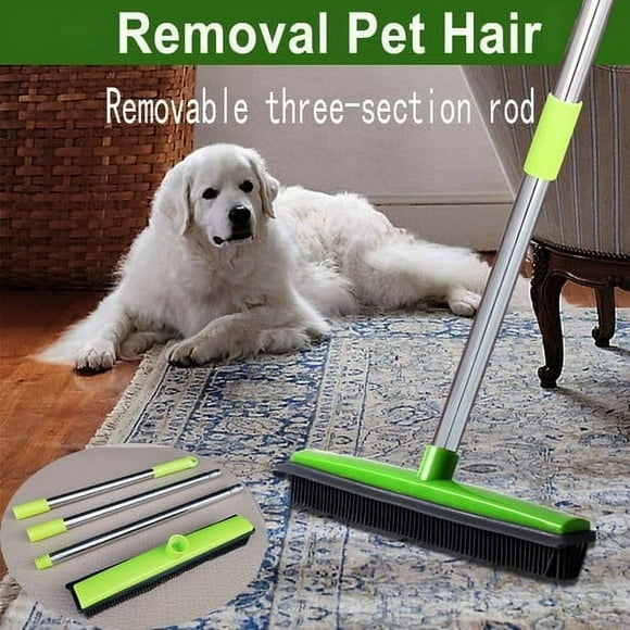 Sentmoon Trapeador Mop Set Carpet Hair Brooms Mop Rubber Floor Brush Household Floor Cleaning Mop Gift for Anniversary, Birthday, Christmas