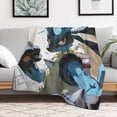 thumbnail image 6 of Pokemon Lucario Throw Blanket Cute Flannel for Boys Girls Men Women, 6 of 7