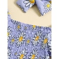 thumbnail image 6 of Suealasg Baby Girls Summer Outfits Short Sleeve Floral Print Romper Headband Sets 6M 12M 18M 24M Infant Newborn Girls Cute Clothes, 6 of 7