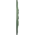 thumbnail image 4 of Ekena Millwork 23 5/8"OD x 4"ID x 1 1/2"P Rose and Ribbon Ceiling Medallion (Fits Canopies up to 4"), Hand-Painted Athenian Green, 4 of 5