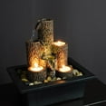 thumbnail image 2 of Fuente de agua Zulema Mini decoración de oficina Jardín 23x17.5x23.5cm cascada de fuente interior, 2 of 8