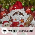 thumbnail image 5 of Black Santa Shower Curtain, Christmas Claus Merry Xmas Pattern Snowflake Pine Tree Holiday Bath Curtain Waterproof Fabric with Hooks for Home Decor, 72Wx72H, 5 of 6