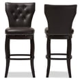 thumbnail image 5 of Baxton Studio Leonice Tabouret de Bar Pivotant en Similicuir 31 Pouces (Ensemble de 2), 5 of 5