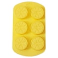 thumbnail image 2 of sweethay Molde de silicona para pasteles de 6 cavidades, resistente al calor, utensilios para hornear alimentos complementarios, molde Herramientas y accesorios para hornear Amarillo, 2 of 6