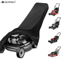 Ayamaya Outdoor Push Lawn Mower Cover, Waterproof UV & Tear-Resistant with Drawstring & Storage Bag Universal for Most Push Lawn Mowers, Black
