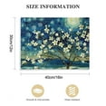 thumbnail image 3 of Nawypu Canvas Wall Art for Bedroom Flower Canvas Picture Floral Tree Painting Almond Blossom at Starry Night Landscape Artwork Abstract Lake Blue Teal Yellow Canvas Print for Modern Home Living, 3 of 6