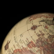 ZOYONE Brown World Globe Antique Decorative for Desktop Bookshelves Office Home Decor