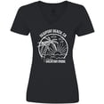 thumbnail image 3 of Inktastic Summer Vacation Mode Newport Beach California Women's V-Neck T-Shirt, 3 of 5