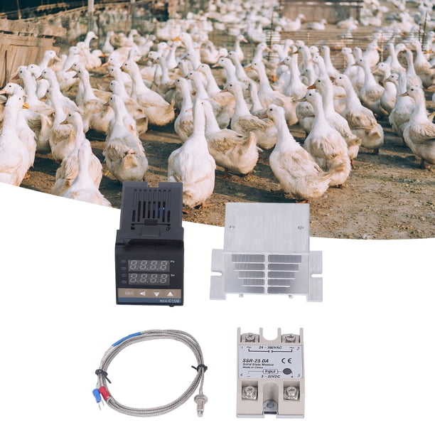 Kit De Controladores De Temperatura PID Kit Impermeable De Alta Precisión REX C100 Controlador De Temperatura Garra 100V-240V