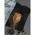 thumbnail image 3 of Beautiful Realistic Lion Graphic T-Shirt Women -Image by Shutterstock, Female Small, 3 of 4