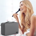 thumbnail image 2 of My Travel Dream Travel Makeup Bag for Women,Waterproof Leather Cosmetic Bag Portable Toiletry Bag,Travel Case,Cosmetic Organizer Tools, 2 of 10