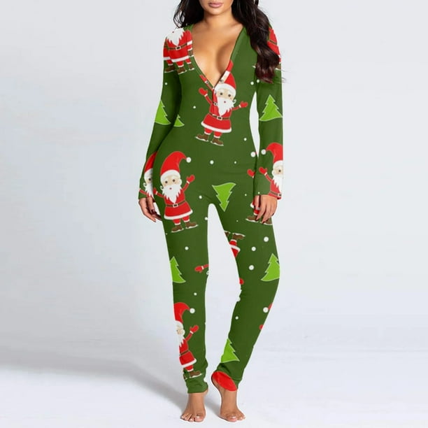 Pijamas Enteros Mamelucos Para Adultos Con Abertura Jumpsuit Del - Main Image