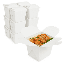 [450 ct] Karat White Chinese Take Out Boxes | 8 oz Mini Food Pails