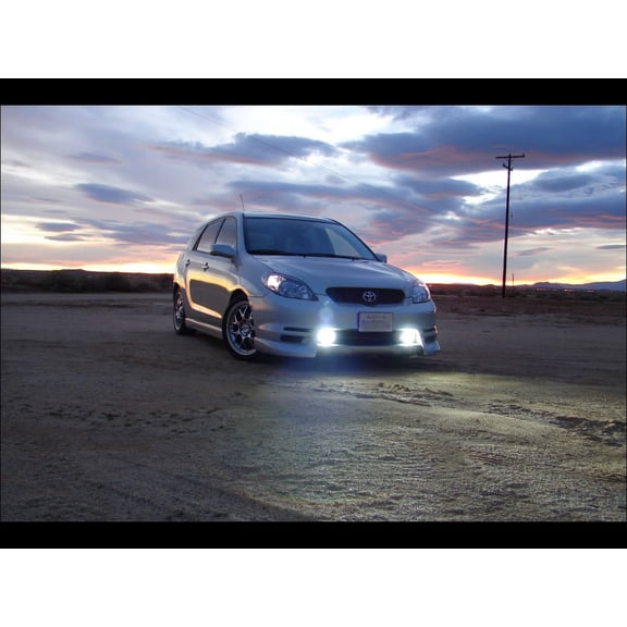 For 2003 2004 Toyota Matrix Halo Angel Eye Fog Lights Driving Lamps Kit