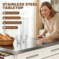 thumbnail image 4 of HOMCOM Kitchen Island with Storage, Rolling Kitchen Cart, Cream White, 4 of 10