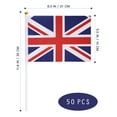thumbnail image 3 of NICEXMAS 50Pcs Union Jack Flags on Stick Lightweight Polyester British Flags for Festivals, 3 of 5
