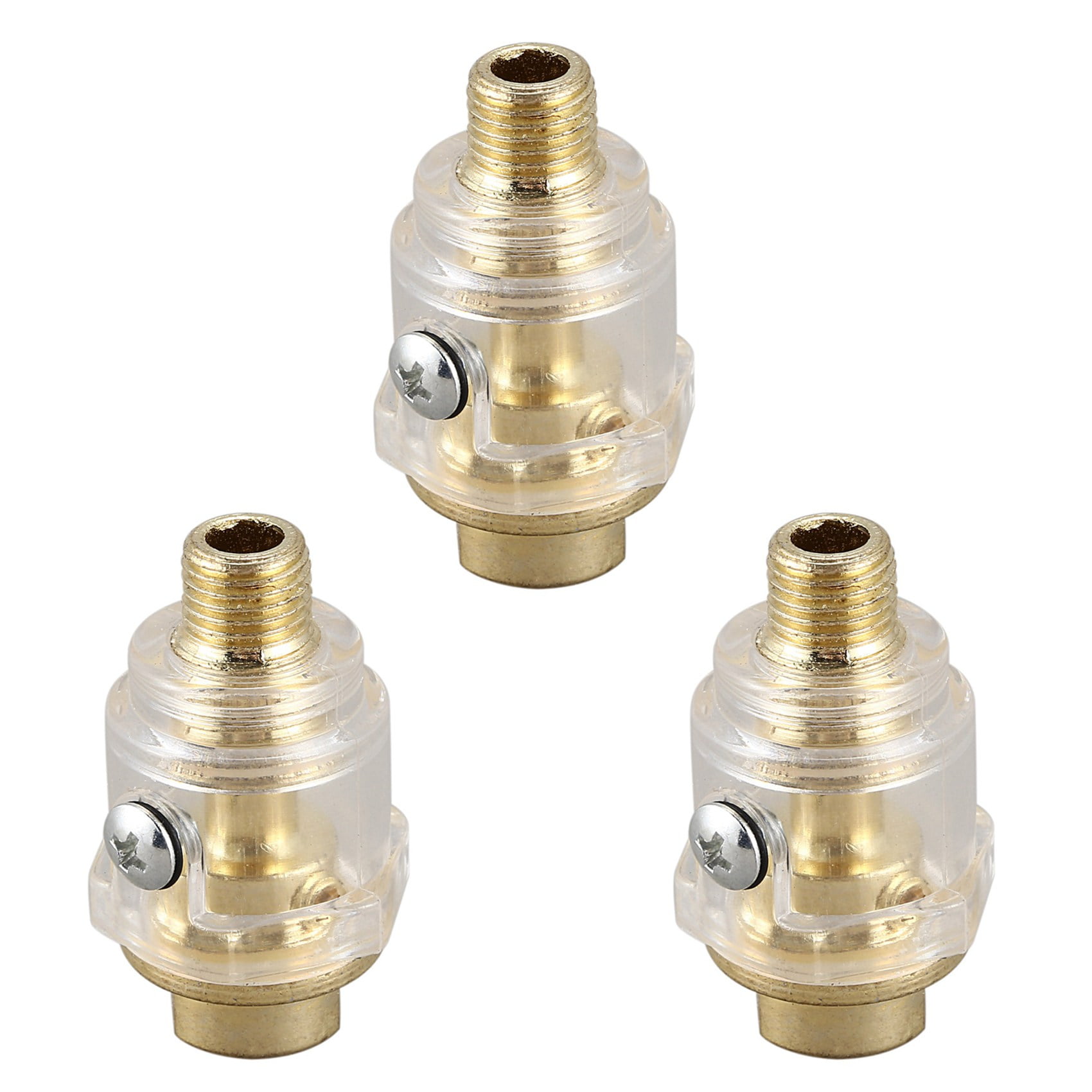 3X Compressed Air Oiler Oil Lubricator 6mm Compressed Air Mist Oil 1/4