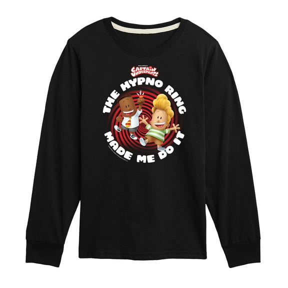 Captain Underpants - The Hypno Ring - Toddler & Youth Long Sleeve Graphic T-Shirt