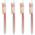 thumbnail image 3 of MUJI Japan PC Gel Ink Pen with Clip 0.5mm x 5 pcs - Orange, 3 of 3