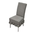 thumbnail image 3 of 1PCS Elastic Universal Dining Chair Cover Soft Anti-wrinkle Knitted Jacquard Velvet Dining Table And Chair Cover 7colors Option, 3 of 8