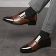 thumbnail image 5 of Men's Dress Oxford Shoes Fashion Summer And Autumn Men Leather Shoes Pointed Toe Low Heel Zipper Hollow Breathable, 5 of 9