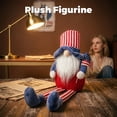 thumbnail image 4 of 1Pc Independence Day Gnome Doll Ornament Patriotic Sitting Gnome Figurine for Home Decor Great Present for Friends and Family Celebrating Festivities, 4 of 6
