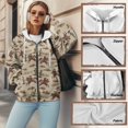 thumbnail image 6 of Garronmavis Western Horse Women's Zip Up Sweatshirt Breathable Elastic Women Full-Zip Hoodie Oversized Stylish Long Sleeve Winter Fall Outfits Fashion Clothes with Pockets, 6 of 7