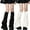 White D, variant on Women Knit Leg Warmers Ladies Y2K Streetwear Leg Warmers Harajuku Leg Cover Punk Goth Star Leg Warmers 2 Pair