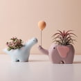 thumbnail image 2 of Maceta de cerámica carnosa estilo maceta linda con forma de animal maceta de cactus maceta carnosa decoración de escritorio para balcón, 2 of 6