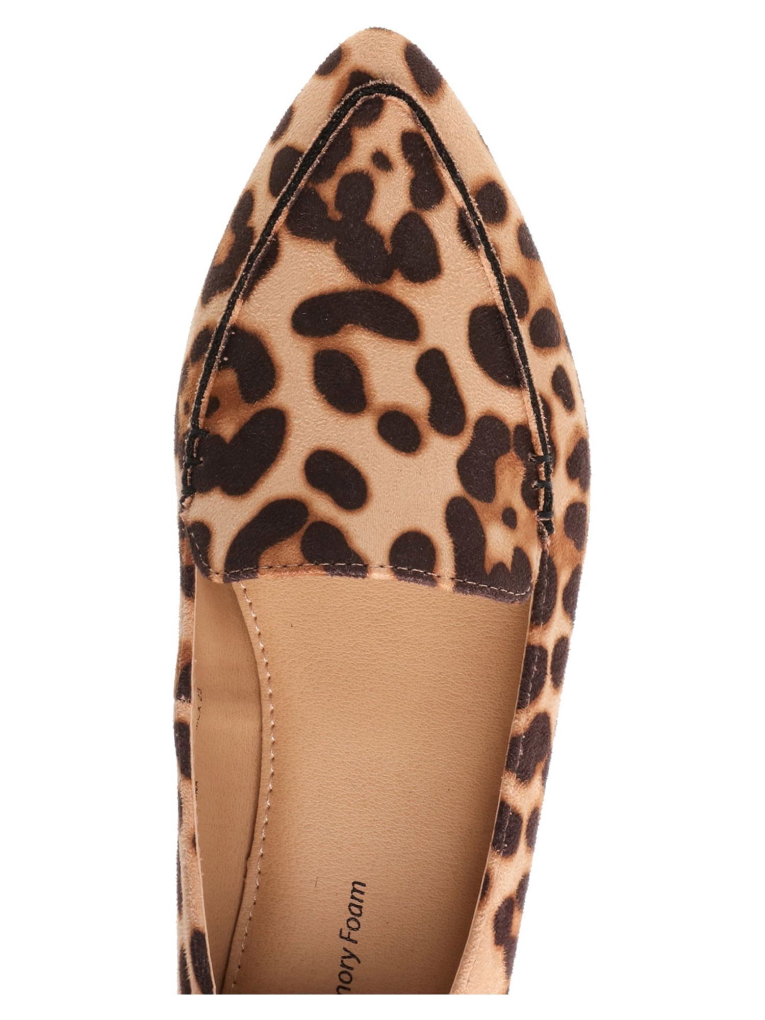 Women's Time and Tru Animal Print Feather Flat - image 4 of 6
