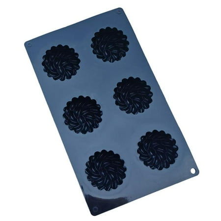 

PAPADA 6 Holes Silicone Mousse Molds Bread Cake Mould Flower Shape Non-Stick Baking Pan