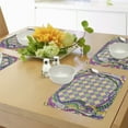 thumbnail image 4 of Ambesonne Mardi Gras Place Mats Set of 4, Vivid Graphic Style, Standard Size, Multicolor, 4 of 6