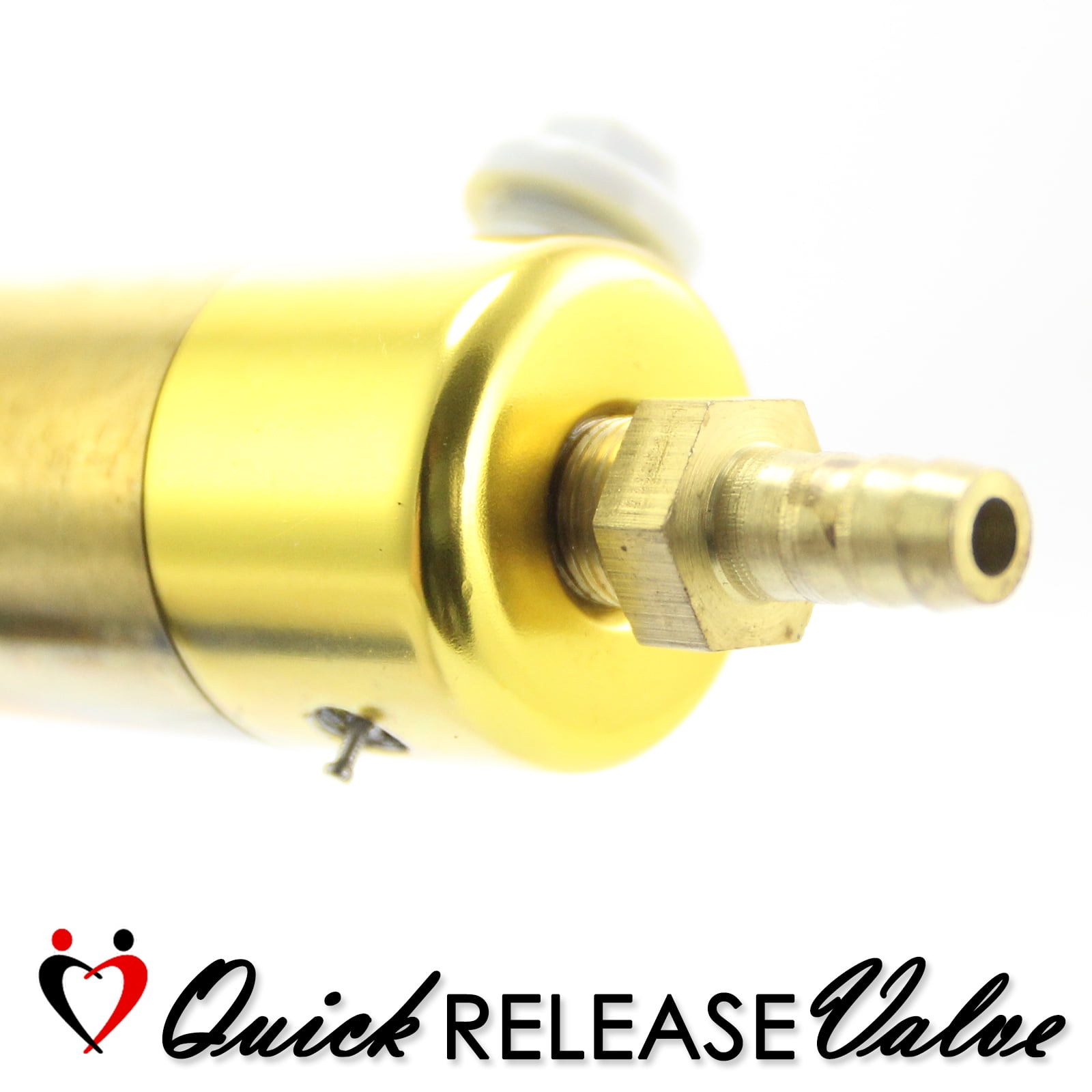 LeLuv Ultima Black Brass Vacuum Pump Handle w/ Clear Hose