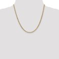 thumbnail image 2 of 10k Yellow Gold 3.35mm Curb Link Chain Necklace Pendant Charm, 2 of 9
