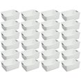 thumbnail image 1 of Sterilite Large Ultra Plastic Storage Baskets w/ Handles, White, 24 Pack, 1 of 8