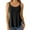 Black, variant on Lixiuxyad Summer Tank Tops Vests For Women Summer Casual Fashion Tops Strap Chiffon Sleeveless Tank Top(Black L)