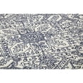 thumbnail image 6 of 5' X 8' Ivory And Navy Wool Floral Tufted Handmade Stain Resistant Area Rug, 6 of 10