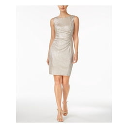 Calvin klein metallic colorblocked sheath dress hotsell
