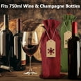 thumbnail image 4 of Burlap Wine Gift Bags, 48 Pcs Jute Drawstring Wine Bottle Covers with Ropes and Tags for Christmas, Wedding, Travel, Birthday, Holiday Party, 4 of 7