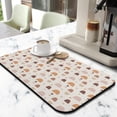 thumbnail image 2 of 2 Pack Rainbow Sketch Coffee Bar Mat - Cute Kawaii Drying Pad for Countertops, Non-Slip Espresso Machine Mat, Multi-Layer Protection, 2 of 5