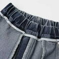 thumbnail image 6 of OGLCCG Boy's Casual Straight Leg Jeans Elastic Waist Loose Fit Denim Pants with Pockets Lightweight Baggy Jean Pants Size 5-15 Years, 6 of 6