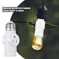 thumbnail image 2 of 2Pcs Light Bulb Socket Adaptor,Socket Adapter,3 Prong Light Socket Adapter Plug,Screw to Bayonet Bulb Socket Adaptor Convertor,for E26 E27 LED Bulbs and Incandescent Bulbs, 2 of 7