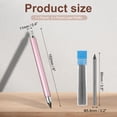 thumbnail image 2 of Uxcell 5.6mm Mechanical Carpenter Pencil, Heavy Duty Woodworking Pencils with 4 Refills for Pencil Architect, Pink, 2 of 5