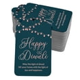 thumbnail image 1 of Inkdotpot Rose Gold Foil Paper Hang Tags Happy Diwali Favor Tags 50 Pack, 1 of 6