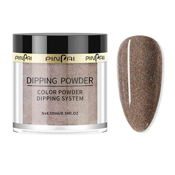SDJMa Dip Powder Nail Starter - 11 Colors Clear Nudes Pink Brown Gray Glitter - All Season Dipping Powder Liquid for Nail Art DIY Salon Gift - 10ml